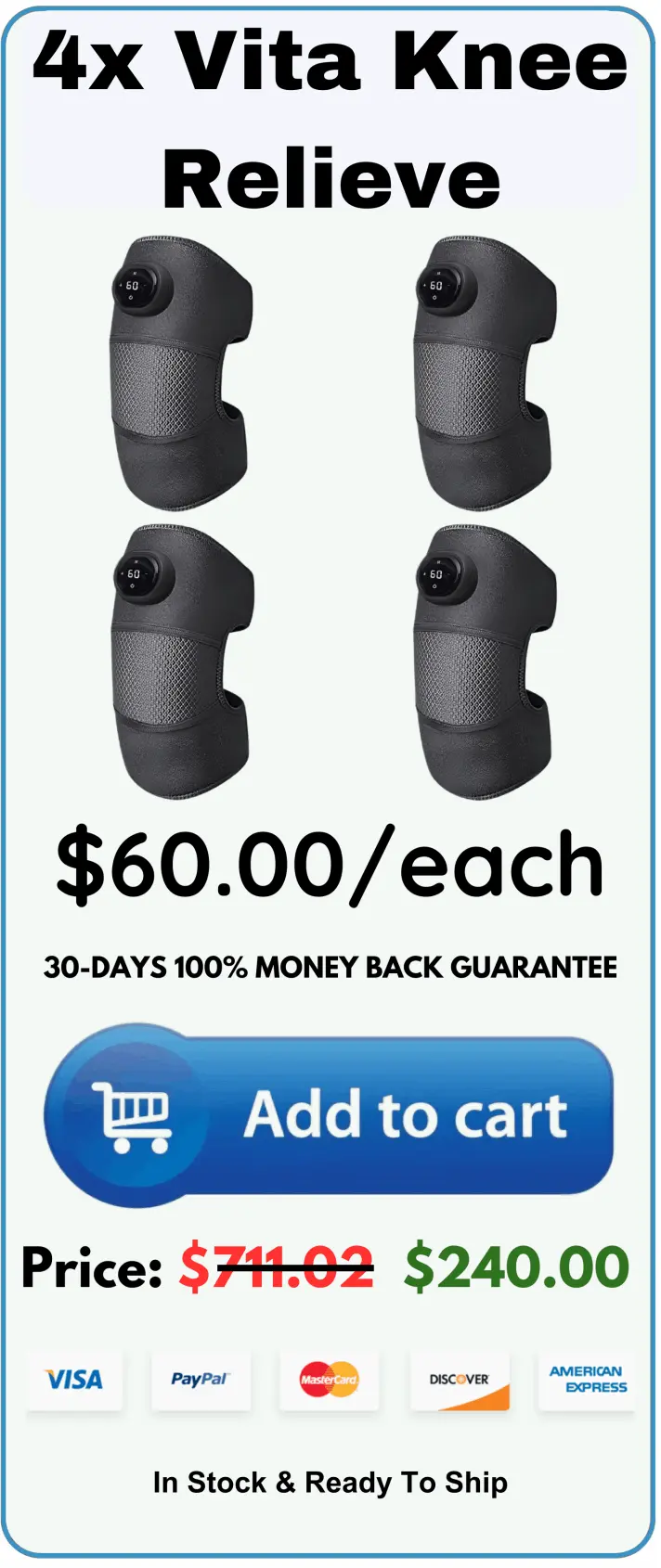 Vita Knee Relieve offer package price